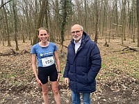 Die Siegerin und Bürgermeister Walther