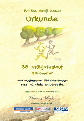 Urkundenvorlage 2024